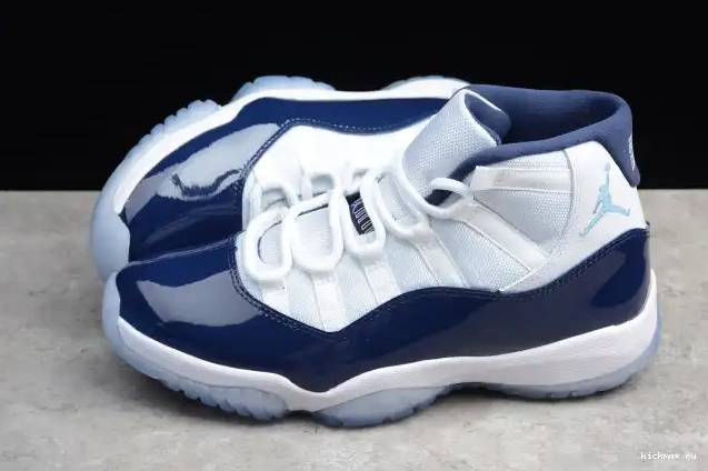 Cheap MAX Jordan 11 378037-123 Retro Air Navy Midnight 0413